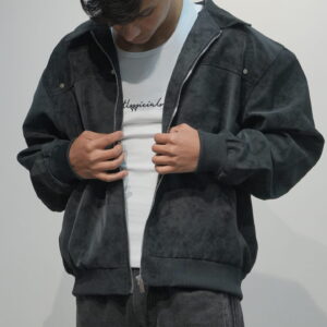 Premium Vintage Suede Leather Jacket - Oversized Fit