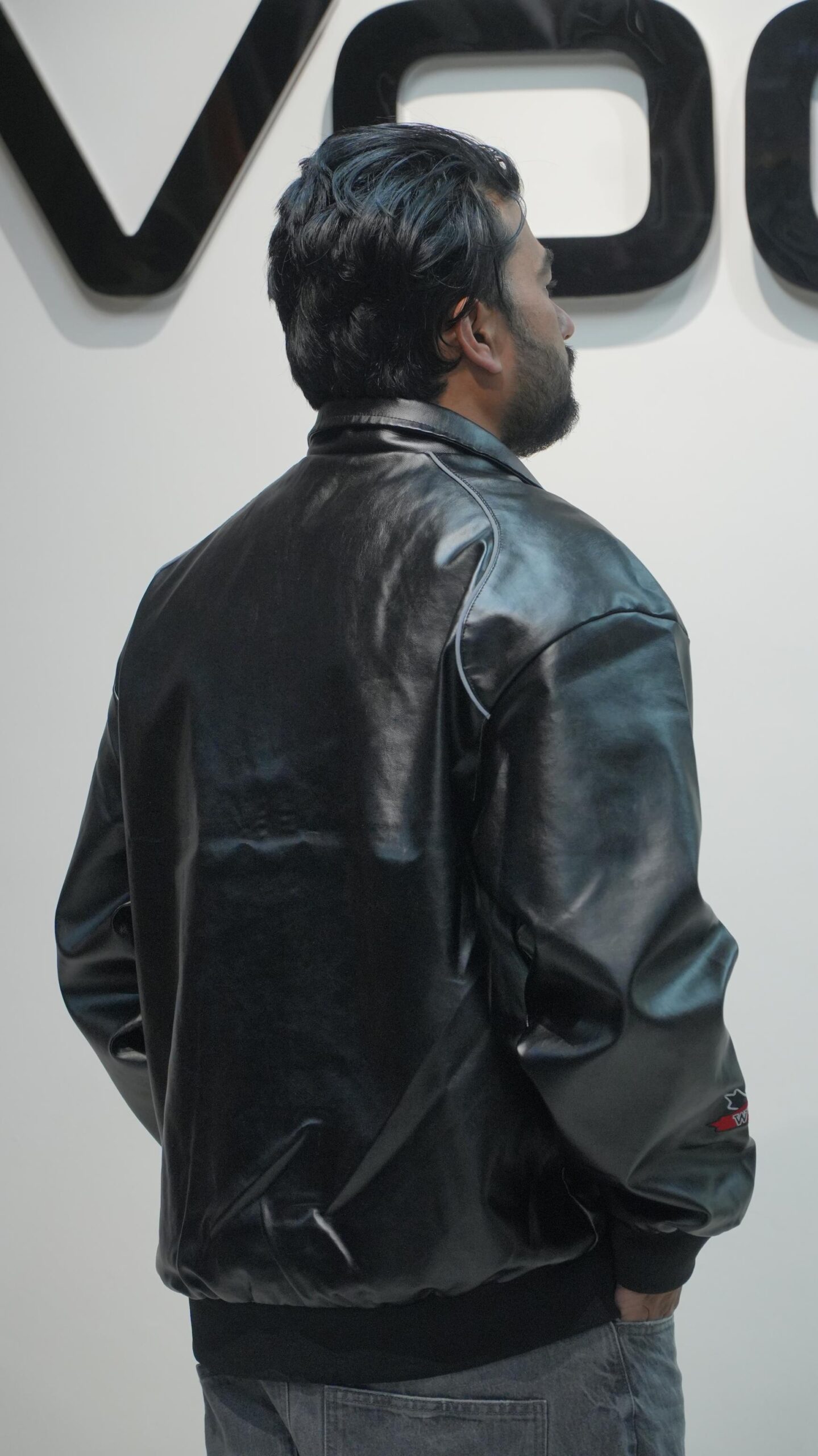 Z89 Patched Racer PU Leather Biker Jacket (Red & Black Variants) - Image 8