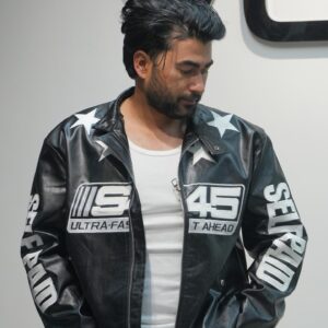 Ultra Fast Ahead Racing Leather Jacket – Premium Moto Style (Red/Black)