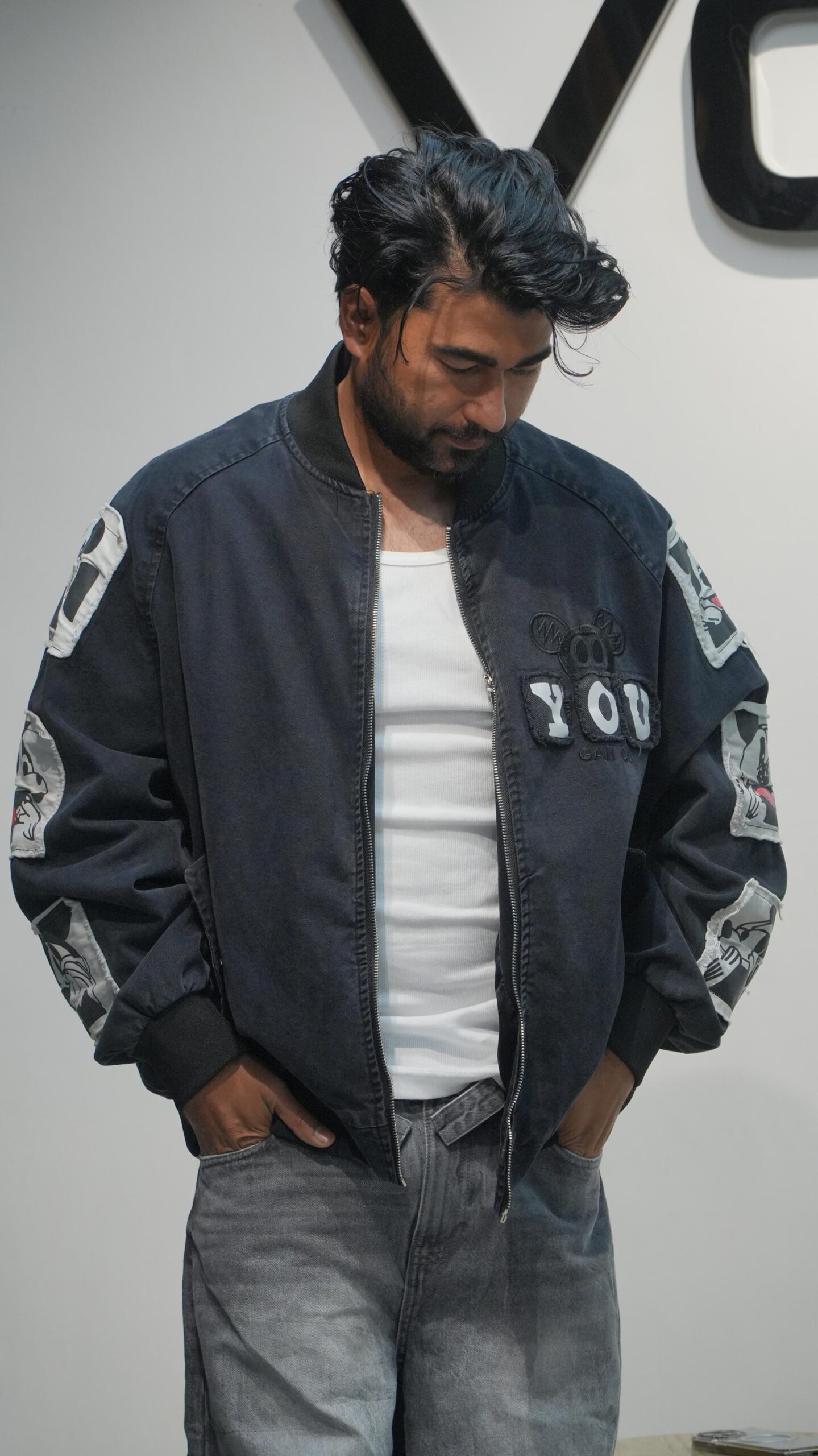 "HEVI FATH" Mickey Bomber Jacket – Vintage-Inspired Streetwear - Image 2