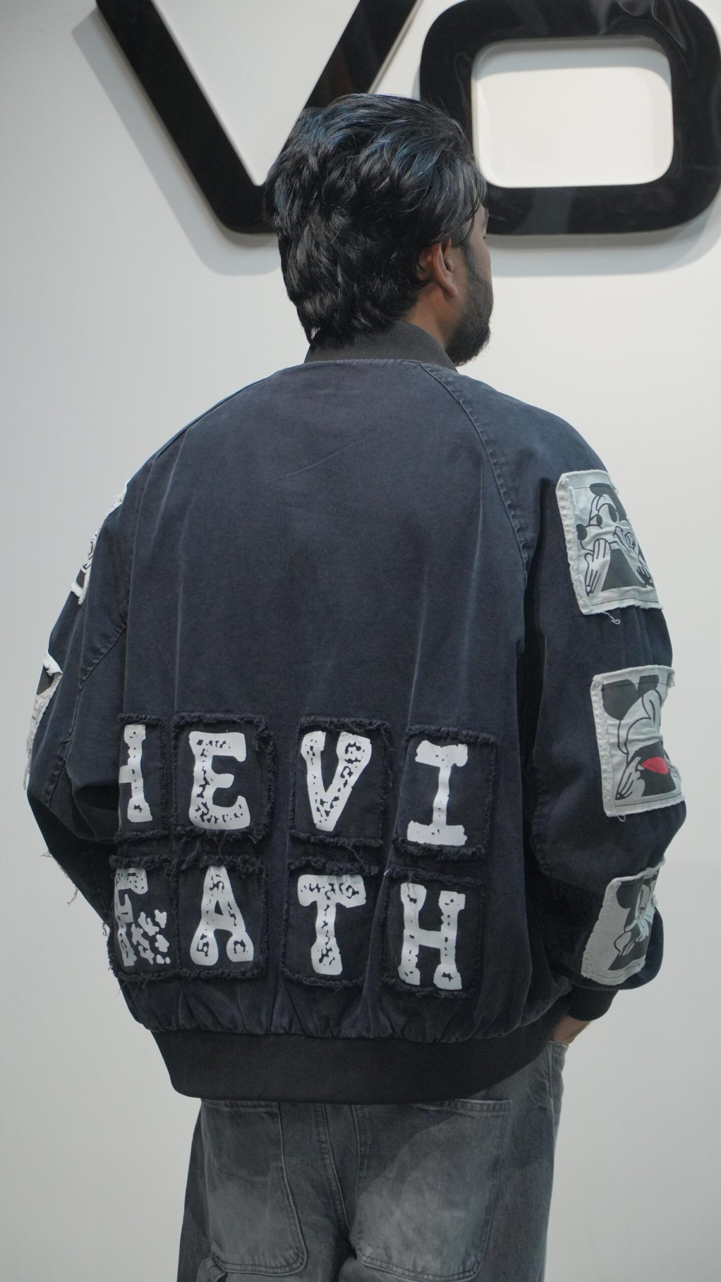 "HEVI FATH" Mickey Bomber Jacket – Vintage-Inspired Streetwear - Image 3