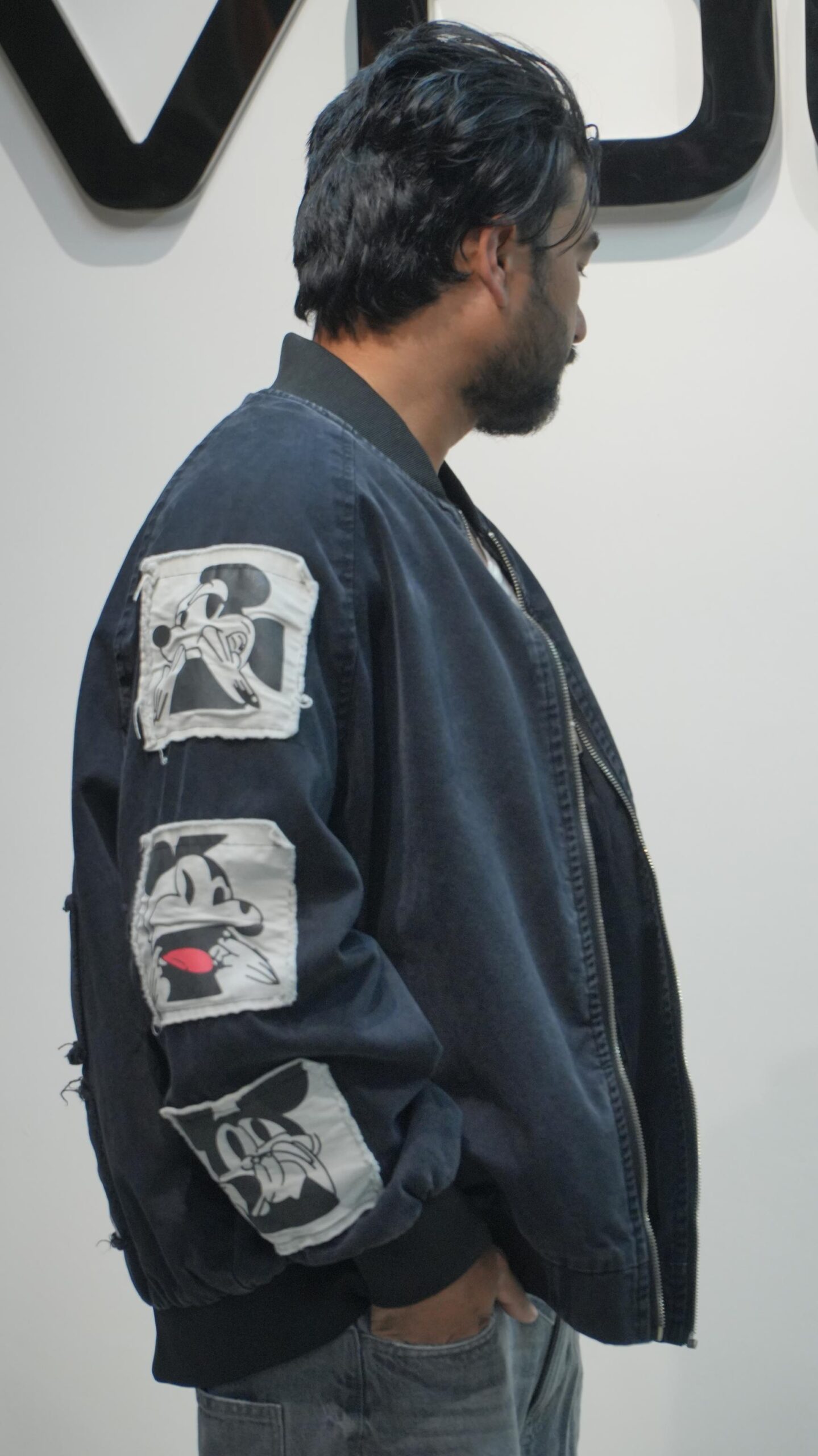 "HEVI FATH" Mickey Bomber Jacket – Vintage-Inspired Streetwear - Image 5