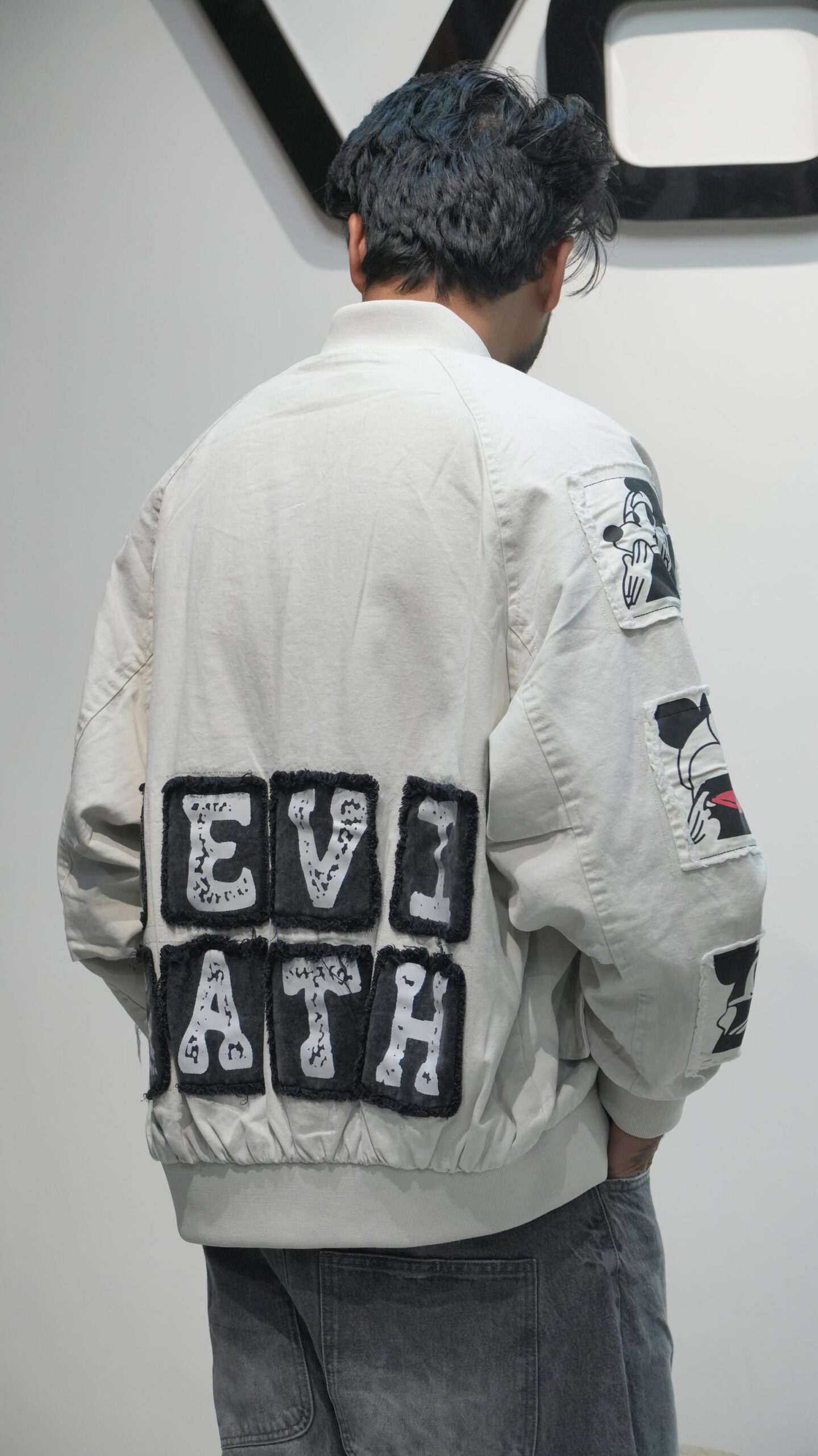"HEVI FATH" Mickey Bomber Jacket – Vintage-Inspired Streetwear - Image 7
