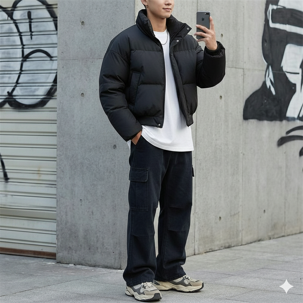 Croped Puffer Jacket - Image 7