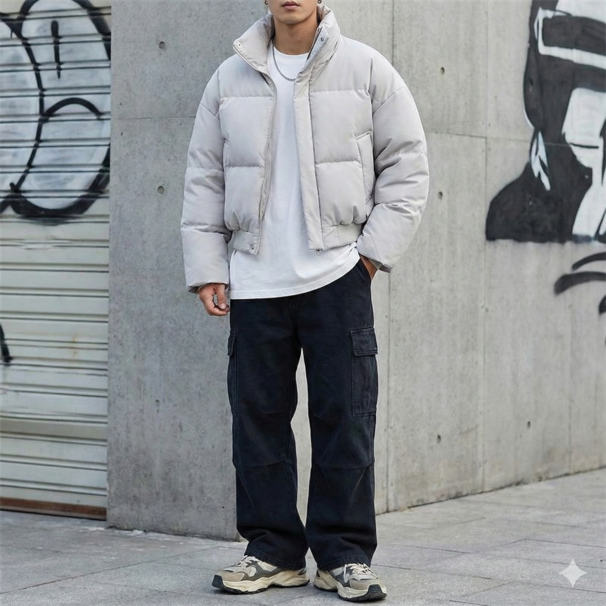 Croped Puffer Jacket - Image 3