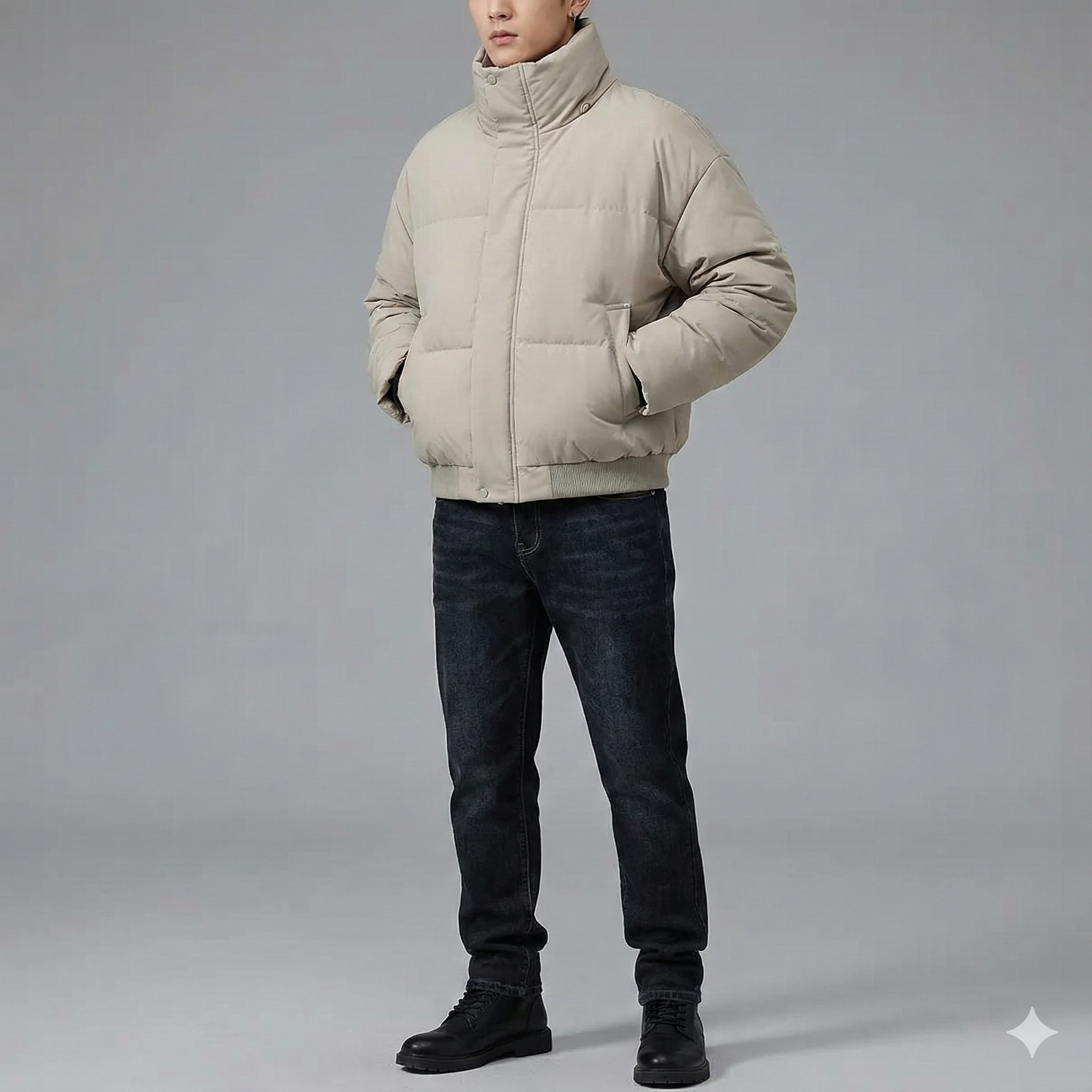 Croped Puffer Jacket - Image 6