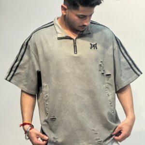 Urban Distress Half-Zip T-Shirt