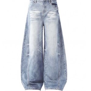 Wide Leg Barrel Jeans LJ-2864