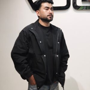 Urban Canvas Windcheater- Black